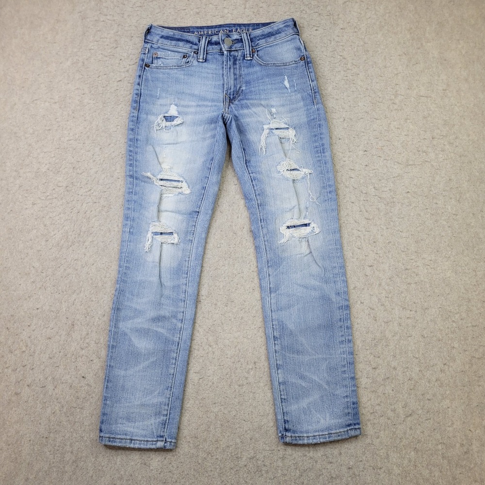 American Eagle Next Airflex Stretch Slim Fit Jeans Mens 26x28 Blue Light‎ Wash